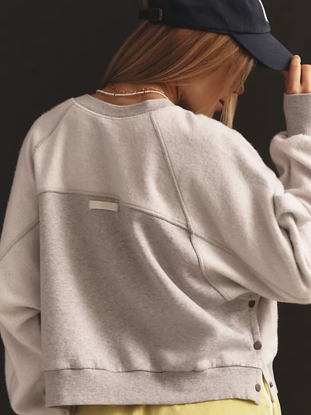 Daily Practice by Anthropologie Heather Horseshoe Sweatshirt